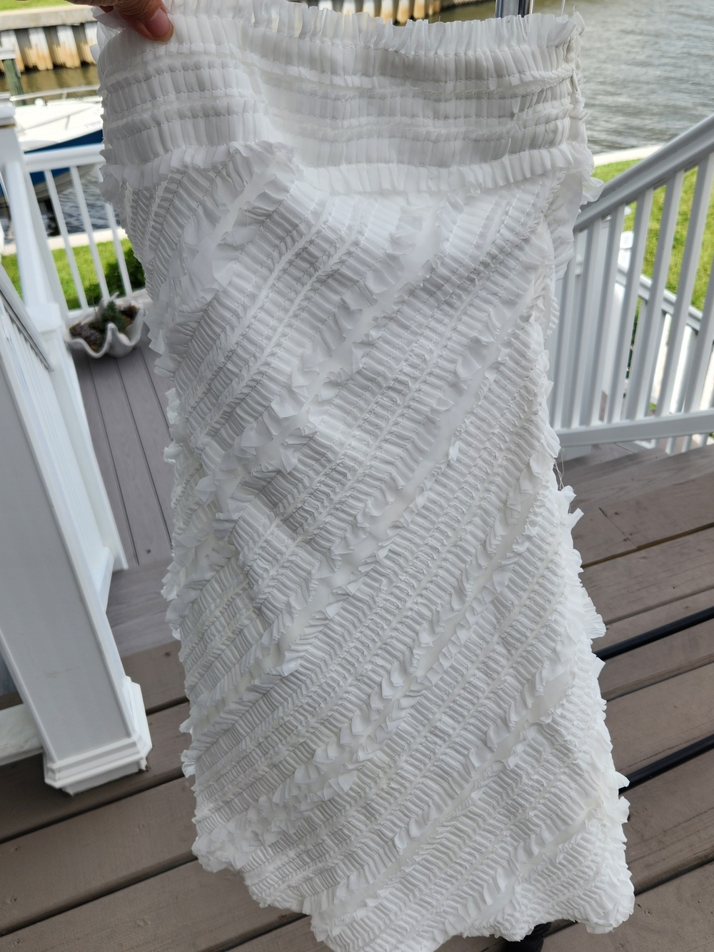 Endless Rose White Mini Ruffle Tube Dress